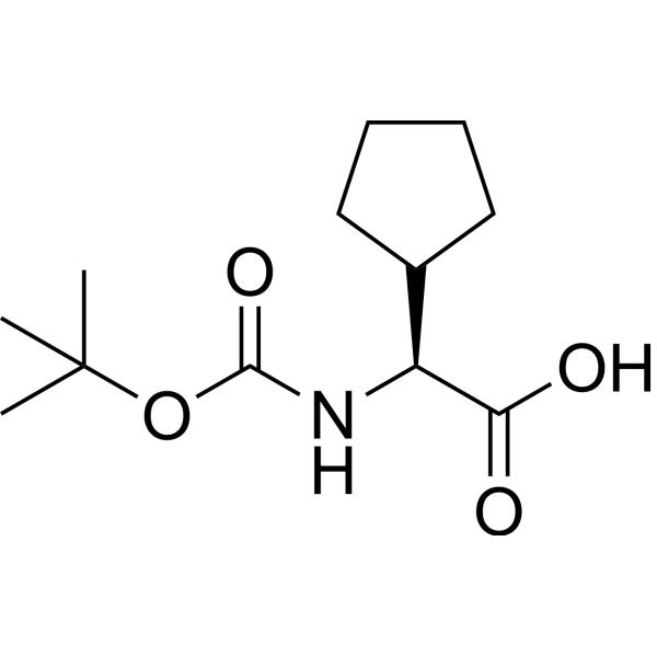 (S)-2-((tert-Butoxycarbonyl)amino)-2-cyclopentylacetic acid 109183-72-4
